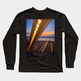 The Vessel Sunset Sky Hudson Yards Manhattan NYC Long Sleeve T-Shirt